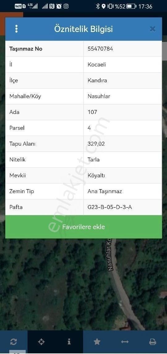 Kandıra Nasuhlar Satılık Konut İmarlı Kocaeli Kandıra Nasuhlarda Köye Çok Yakın Asfalt Yola Cephe 329 M2 0.05 İmarlı İfrazlı Müstakil Tapu