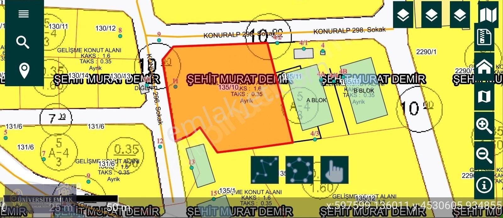 Düzce Merkez Şehit Murat Demir Satılık Konut İmarlı Üniversite Emlaktan Konuralp De Satılık Arsa 4 Kat İmarlı 2090m2