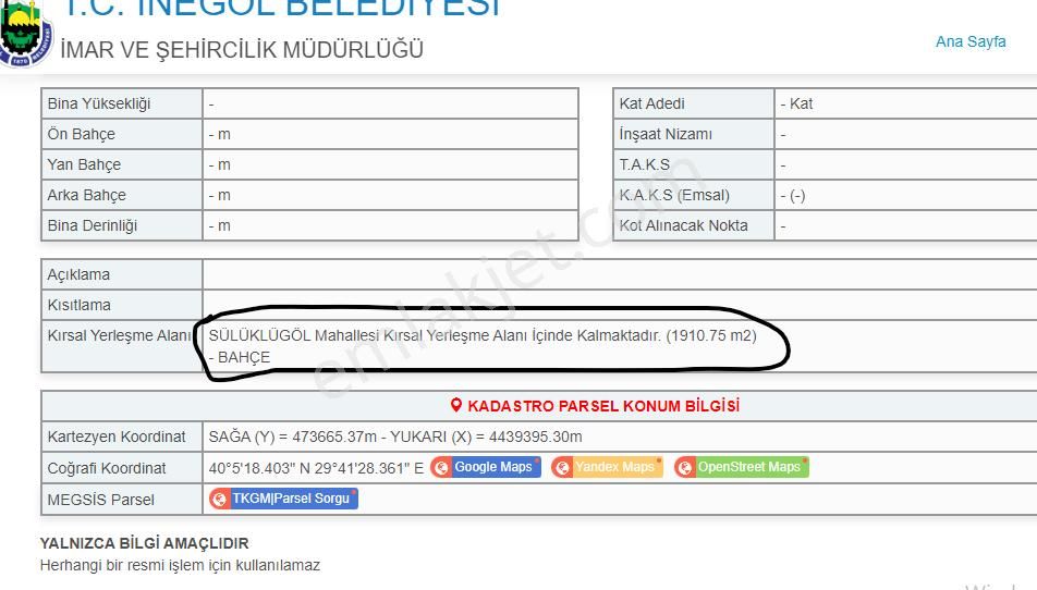 Çelik'ten İnegöl Sülüklügöl'de Köy İçi 358 M2 Arsa - Görsel 17