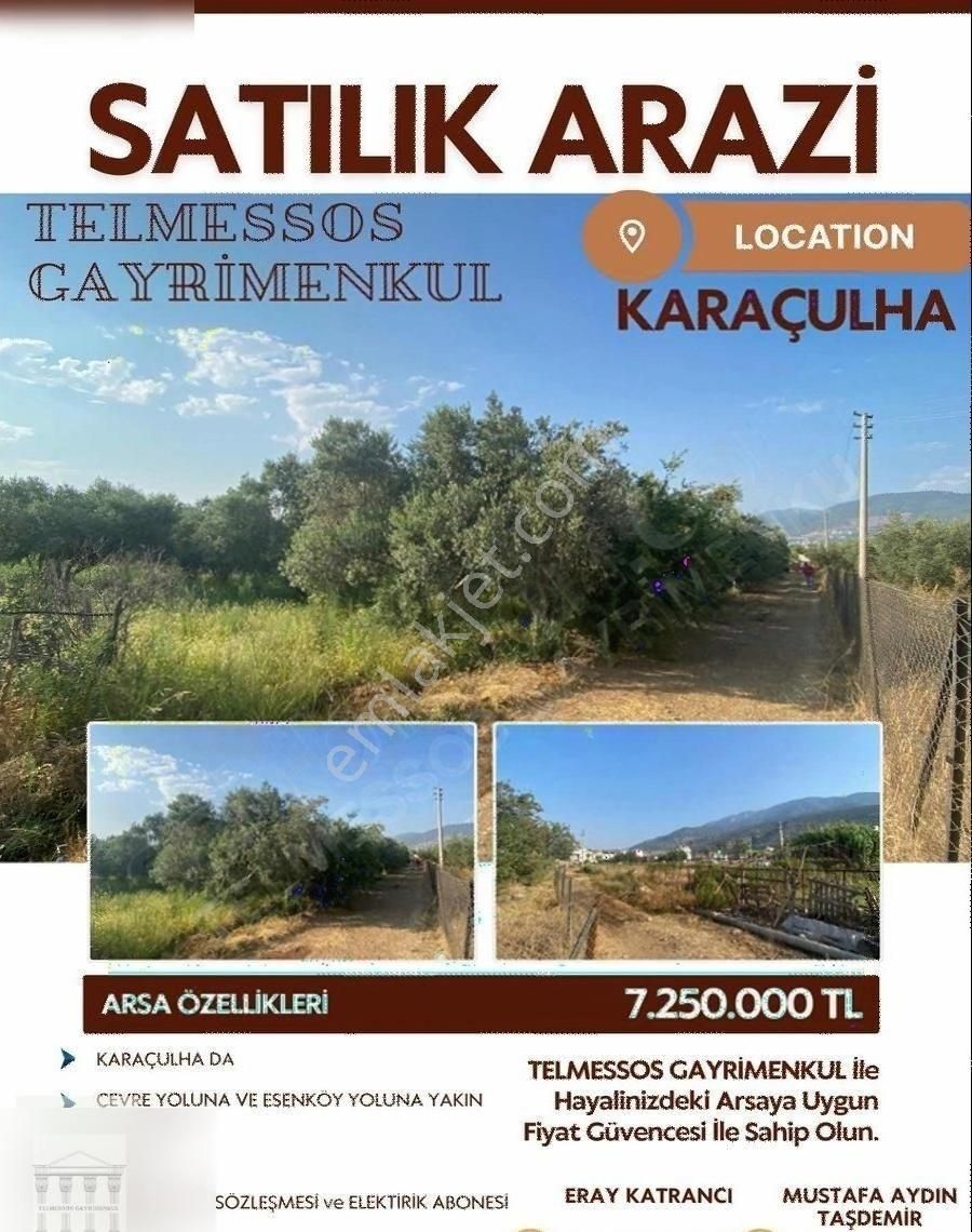 Fethiye Karaçulha Satılık Tarla Karaçulha Da Ovada 1058 M2 Tarla