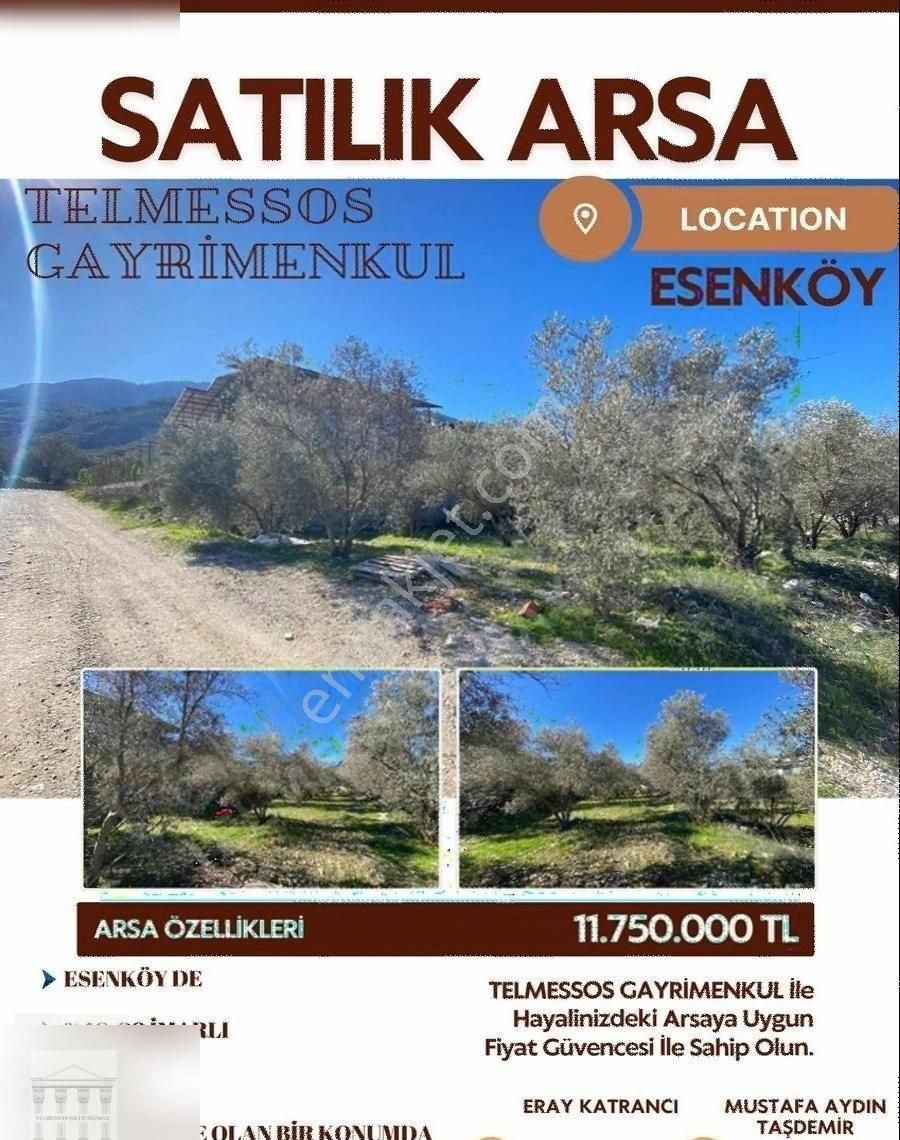 Fethiye Esenköy Satılık Konut İmarlı Esenköy De 40/80 İmarlı 464 M2 Arsa