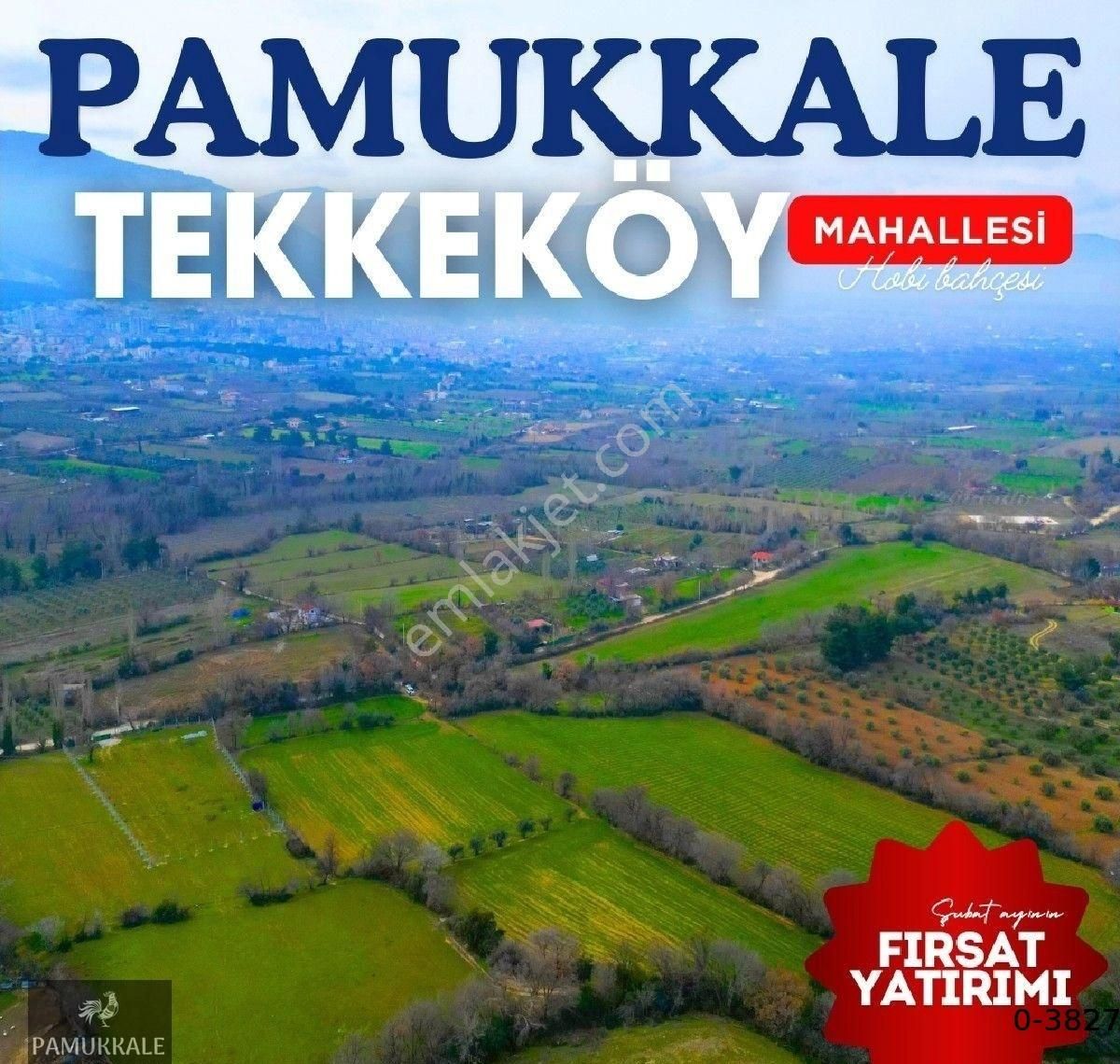 Pamukkale Tekke Satılık Tarla ☘️ Tekkeköy'de Merkeze Yakın Fırsat Tarla