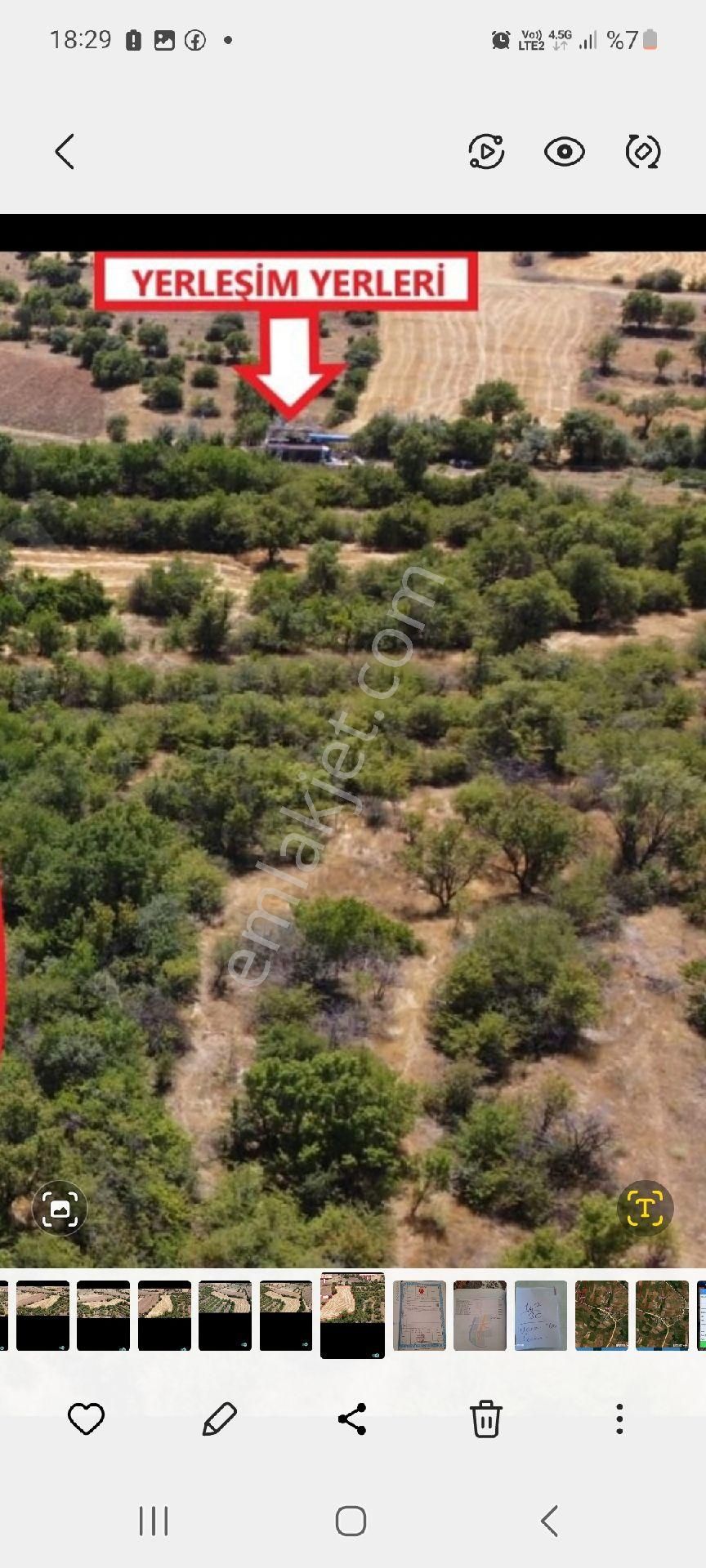 Elazığ Merkez Sarılı Köyü Satılık Tarla Merkeze 15 Km Yatırımlık Uygun Bahçe Ve Tarla