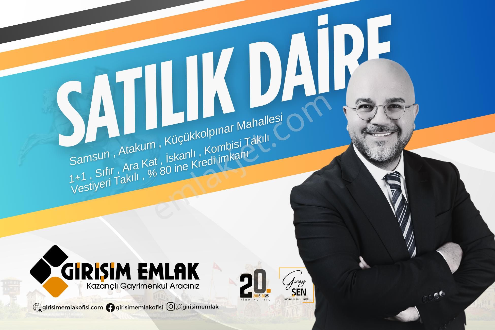 Kredi Limitsiz Ara Kat Kombisi Takılı Sıfır 1+1 Daire