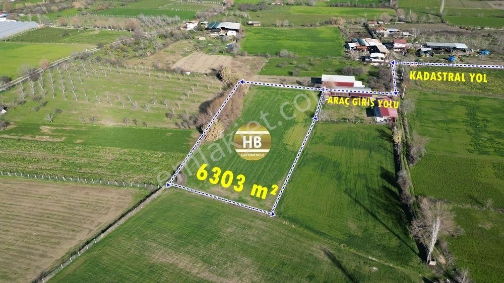 Efeler Umurlu Satılık Bağ & Bahçe Hb'den Satılık Bahçe, Umurlu Mahallesi'nde Müstakil Tapulu, Araç Giriş Çıkış Yolu Olan 6303 M²