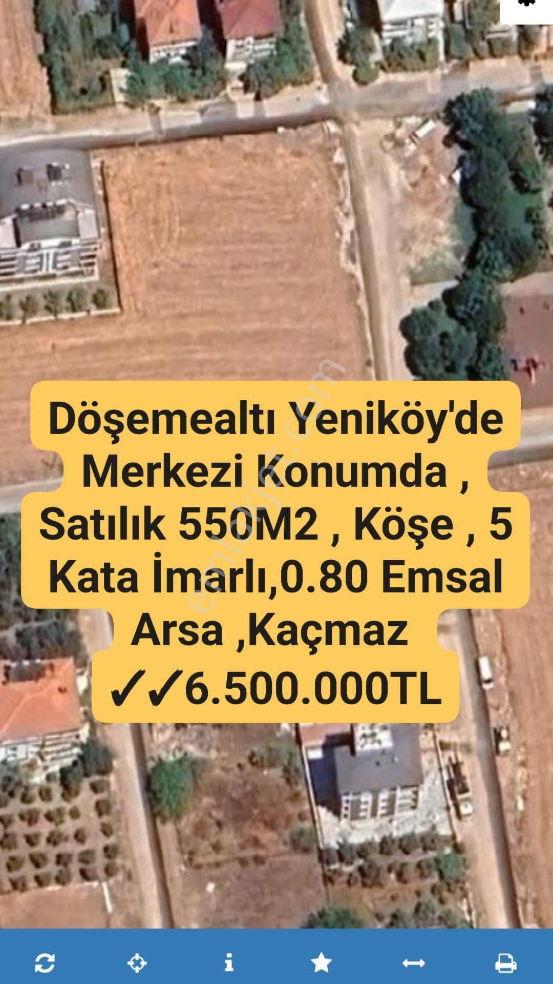 Döşemealtı Yeniköy Satılık Konut İmarlı Yenıköy De Merkezi Konumda Konut İmarlı