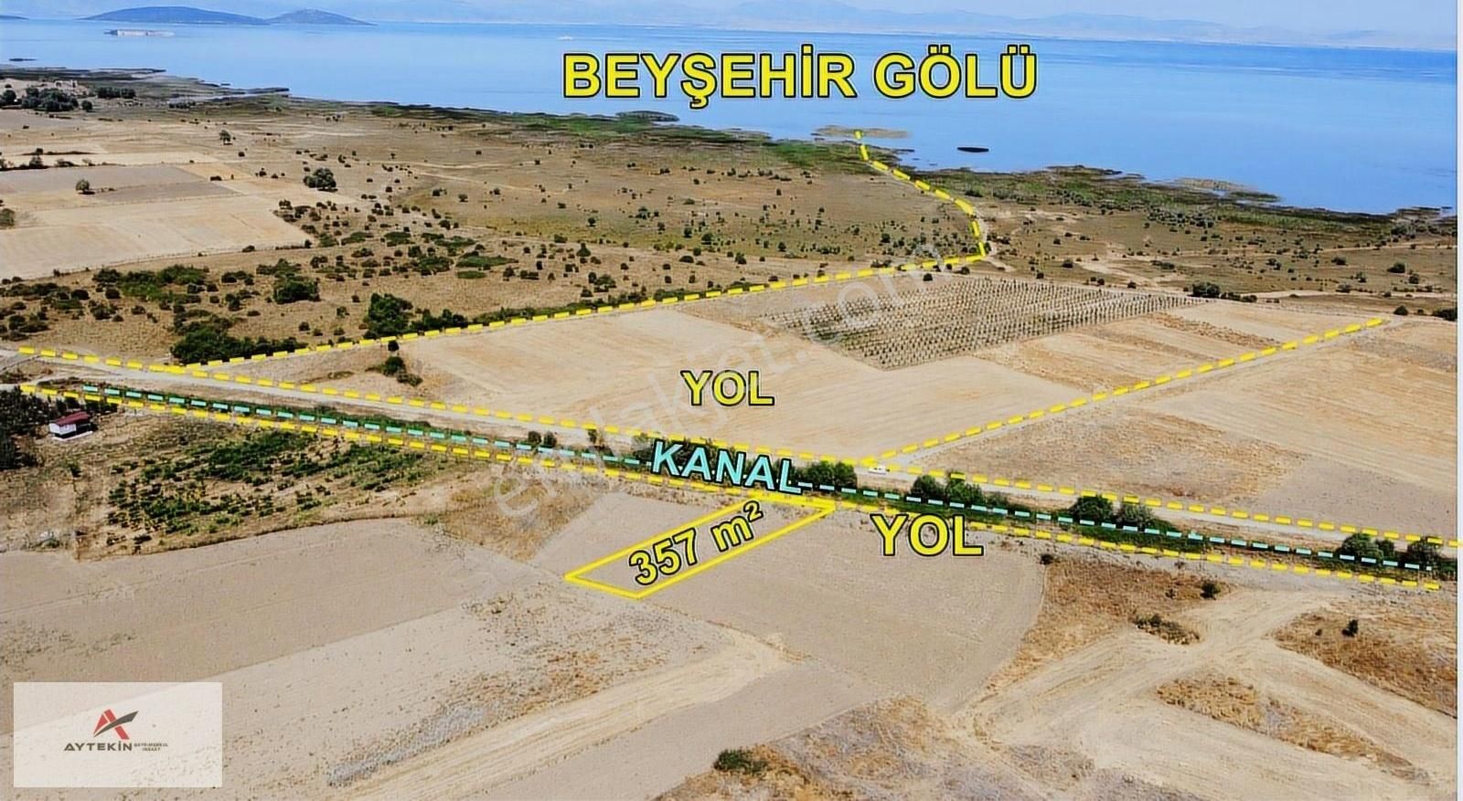 Beyşehir Gölyaka Satılık Tarla Konya Beyşehir Gölyaka Mah. 357 M² Tek Tapu Göl Manzaralı Tarla