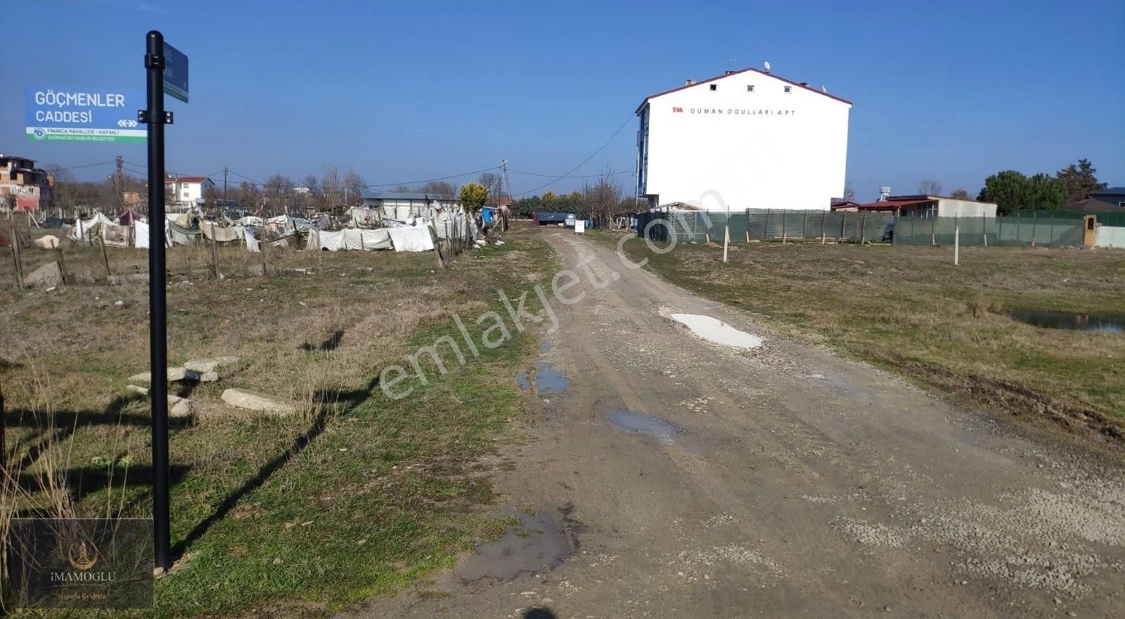 Kapaklı Pınarca Satılık Konut İmarlı İmamoğlu Dan Pınarca Mh.içinde İmarlı İfrazlı 276m2 Arsa