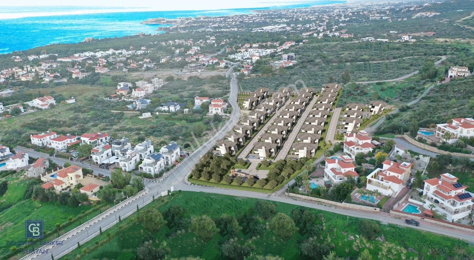 Girne Alsancak Köyü Satılık Villa Kıbrıs Alsancak'ta Projeden Lüks Villalar