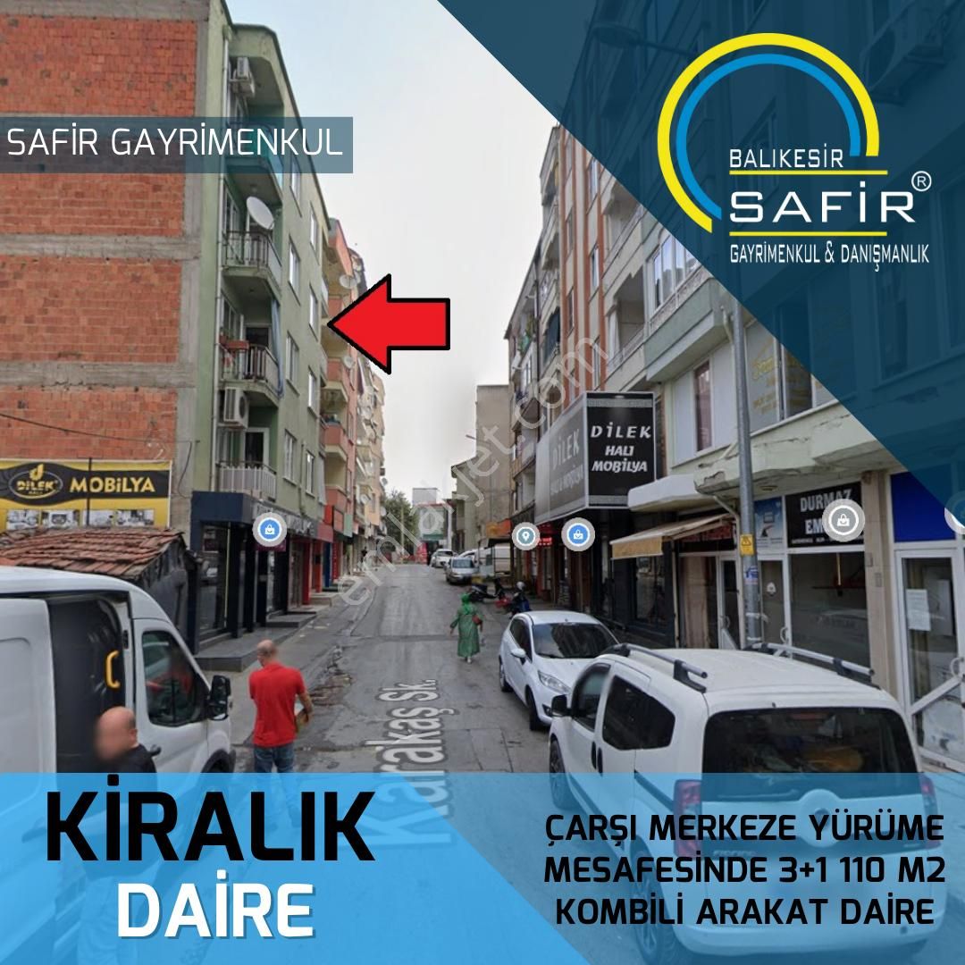 Karesi Ege Kiralık Daire Ege Mh.çarşı Merkeze Yürüme Mesafesinde 3+1 110 M2 Kombili Arakat Daire