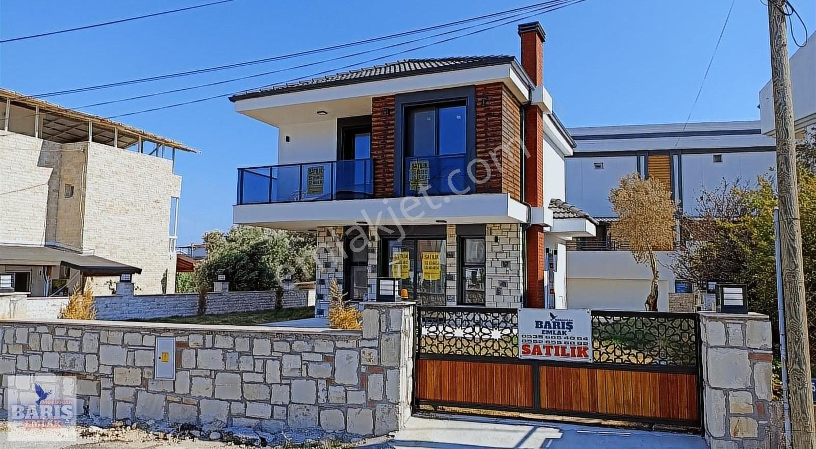 Karaburun Mordoğan Satılık Villa Mordoğan Barış Emlaktan 3+1 Tam Müstakil Satılık Lüx Villa