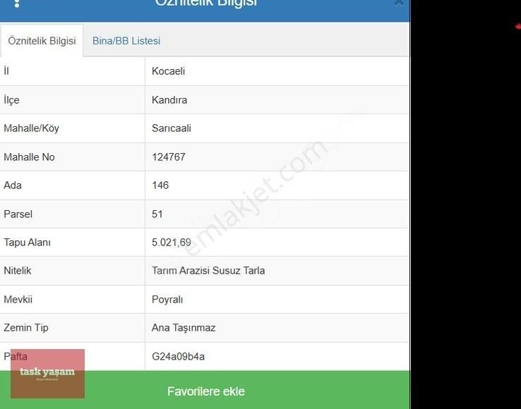 Kandıra Sarıcaali Satılık Tarla Kocaeli 'nin Gözbebeği Kandıra 'da 5 Dönüm Satılık Fırsat Arsa