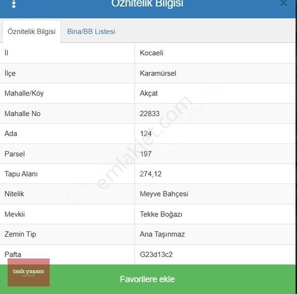 Karamürsel Akçat Satılık Tarla Kocaeli Karamürsel Satılık 274 M2 Fırsat Arsa