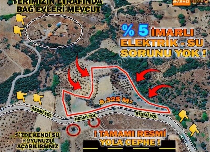 Menteşe Meke Satılık Zeytinlik Muğla Meke'den%5 İmarlı Villanızı-bungalov Projenizi Hemen Yapın