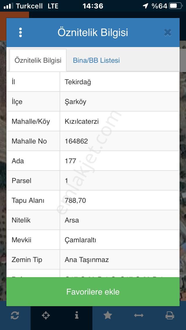 Şarköy De Işık Emlaktan Kızılcaterzi Mah De 789 M2 0/37 İmarlı Arsa - Görsel 11