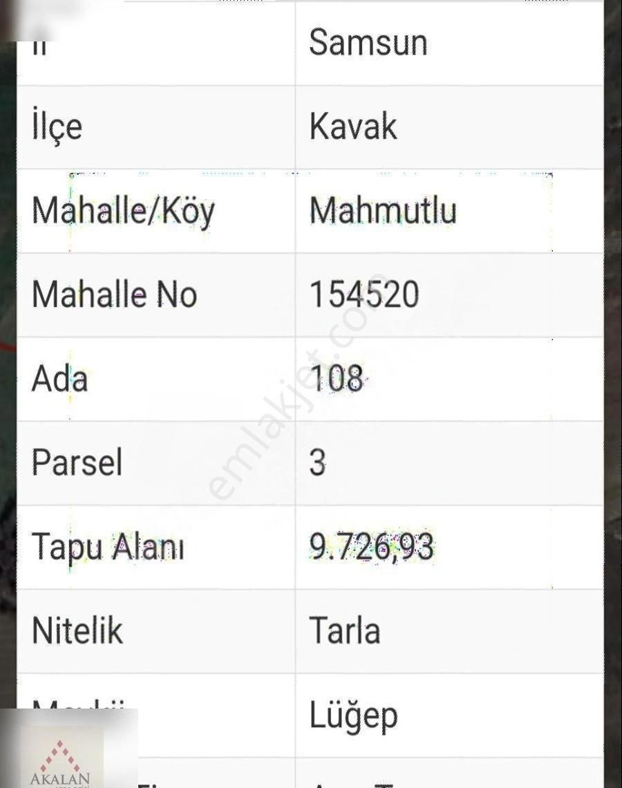 Kavak Mahmutlu Satılık Tarla Akalan Arsa Ofısınden Kavak Mahmutlu Satılık Tarla