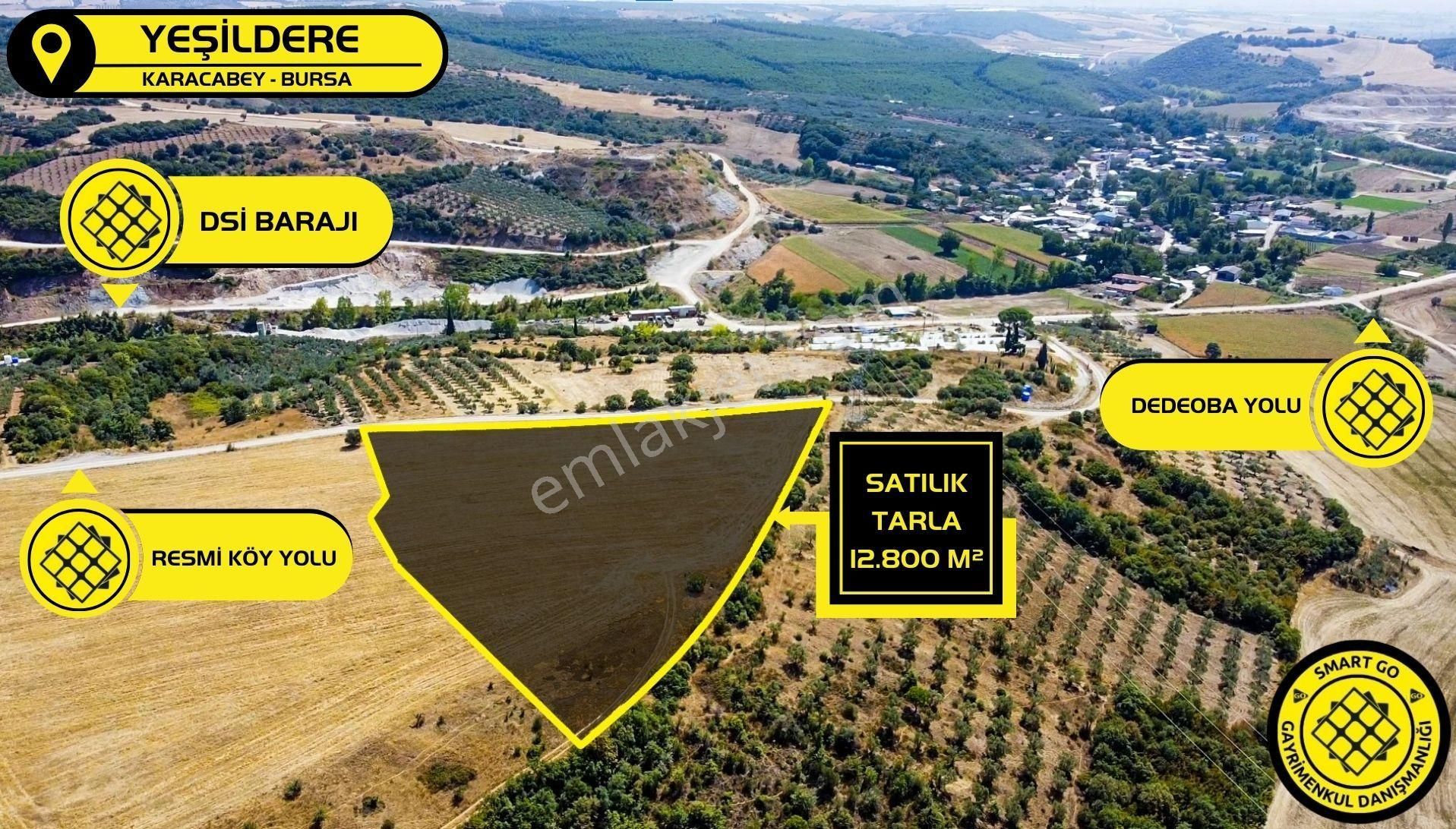 Karacabey Yeşildere Satılık Tarla Karacabey Yeşildere 'de Yola Cephe12.800 M² Satılık Tarla