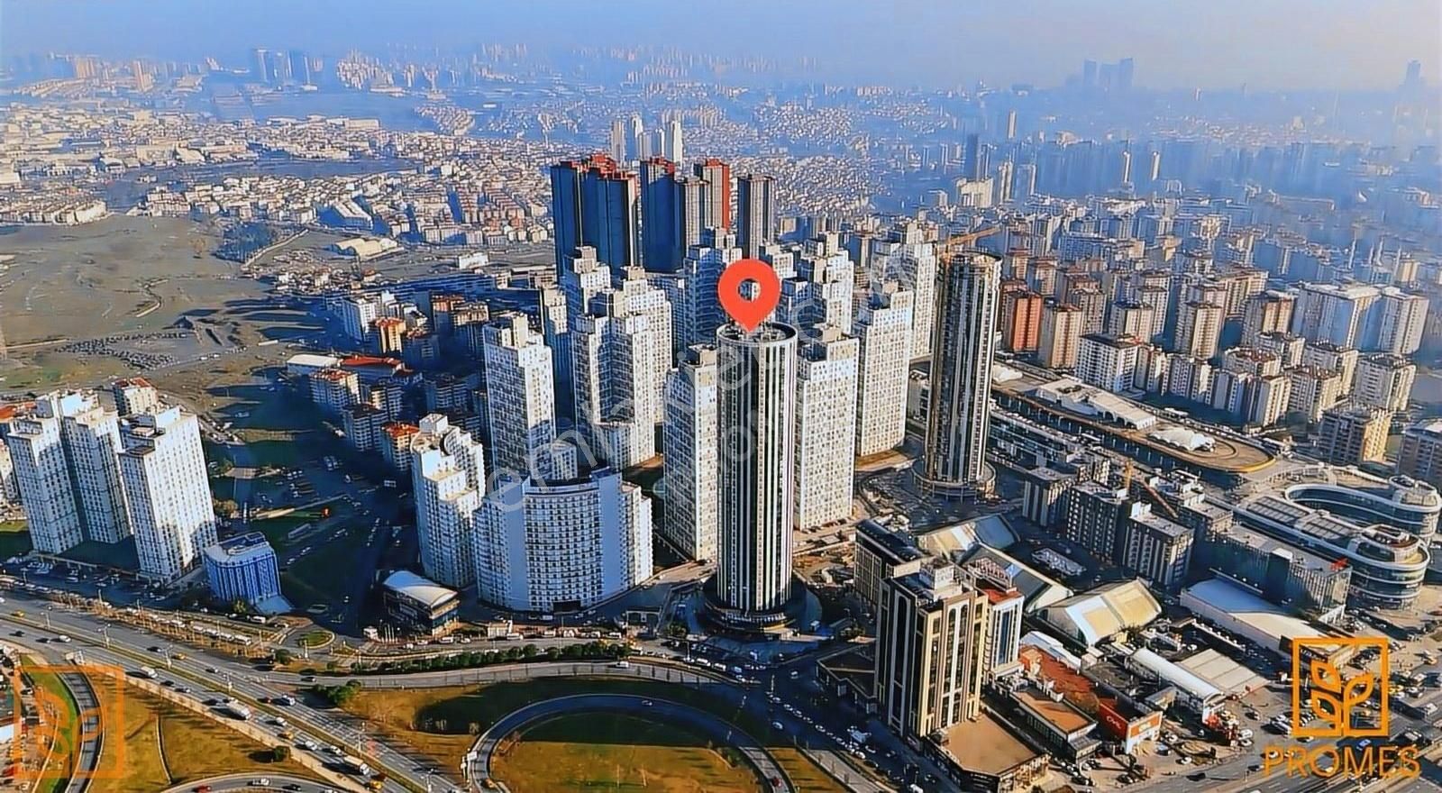 Esenyurt Gökevler Satılık Plaza Katı Burç Plaza'da Satılık Panoromik Ofis Katı 1.162m2 33.kat