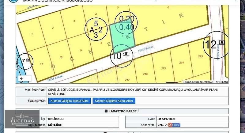 Gelibolu Sütlüce Köyü Satılık Konut İmarlı Çanakkale Gelibolu Sütlüce İmarlı Satılık Fırsat Arsalar