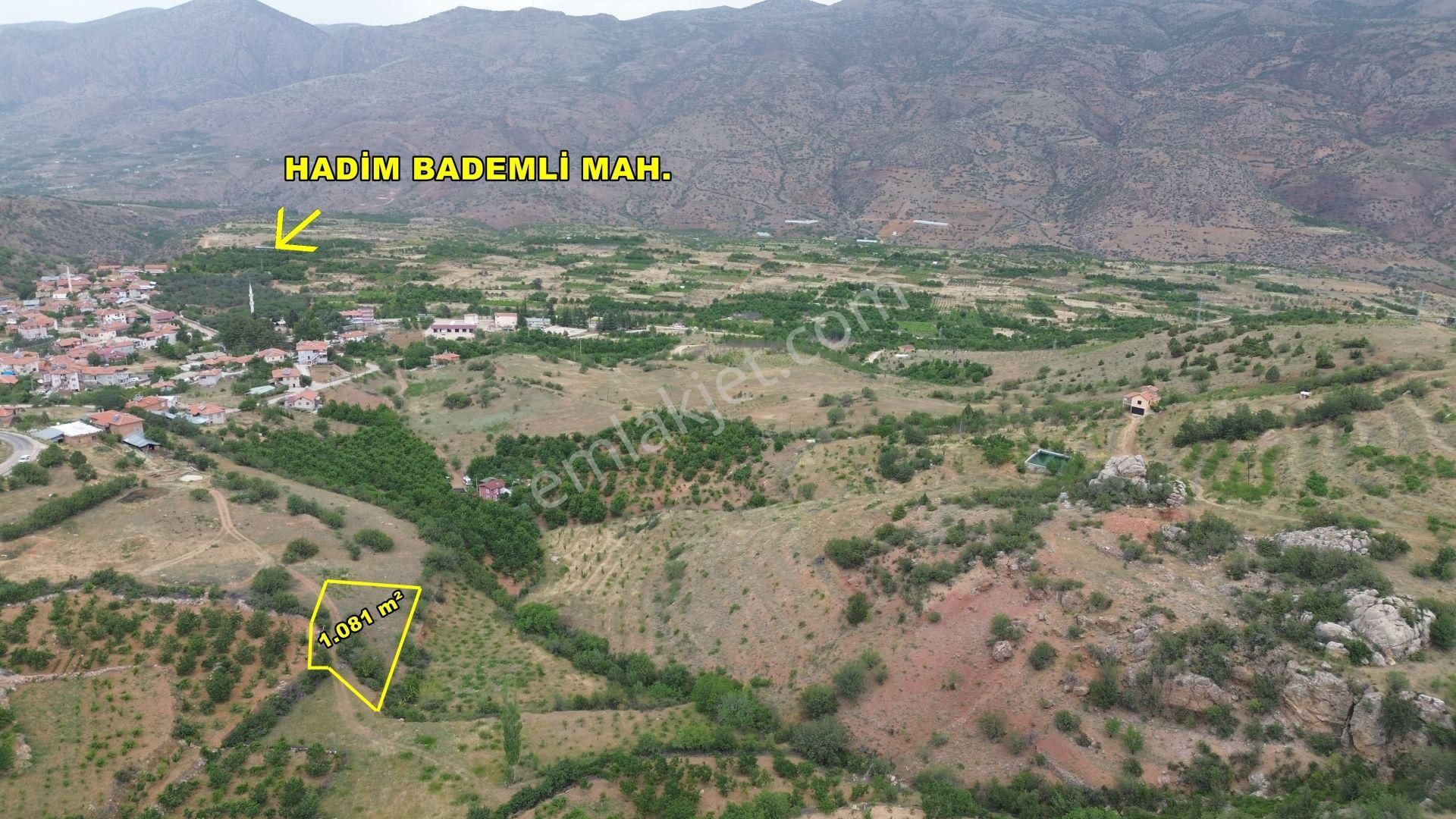 Hadim Bademli Satılık Konut İmarlı Hadim Bademli De 1.081 M2 Müstakil Tapulu İmarlı Arsa