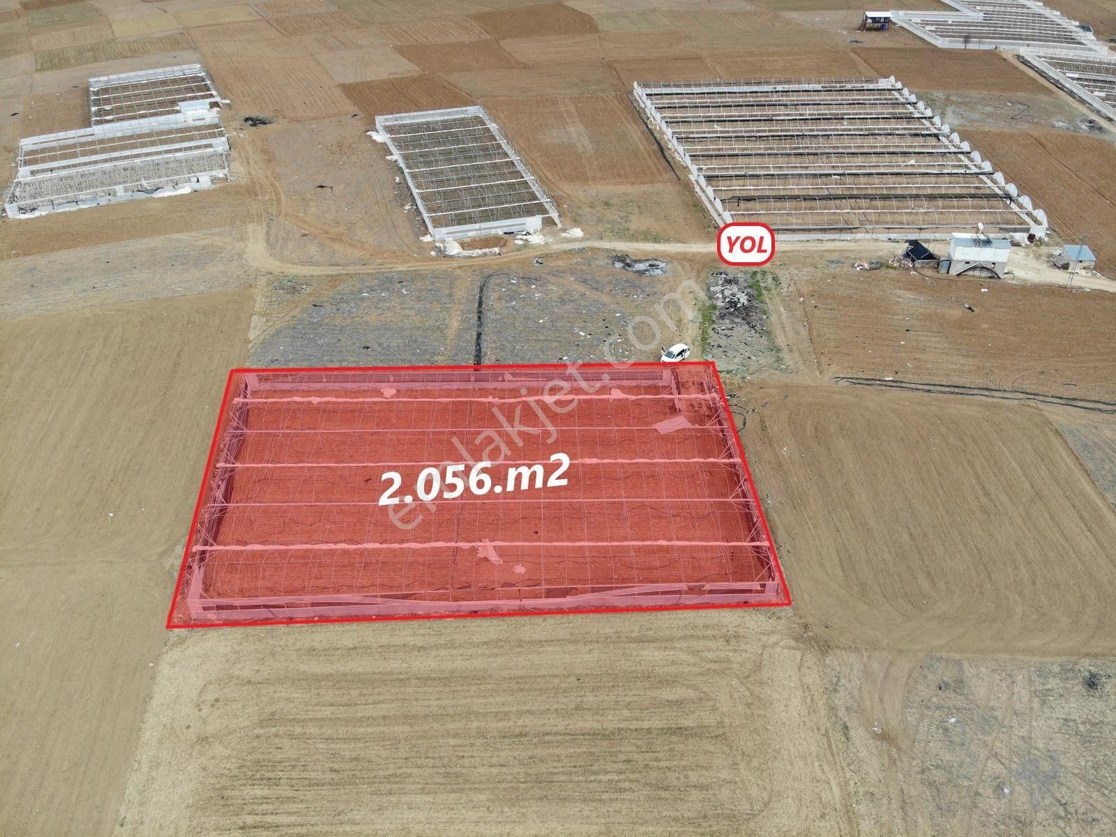 Antalya Elmalı Gölova Mah'de Kooperatif Suyu Bulunan 2.056m2 Satılık Kapalı Sera - Görsel 4