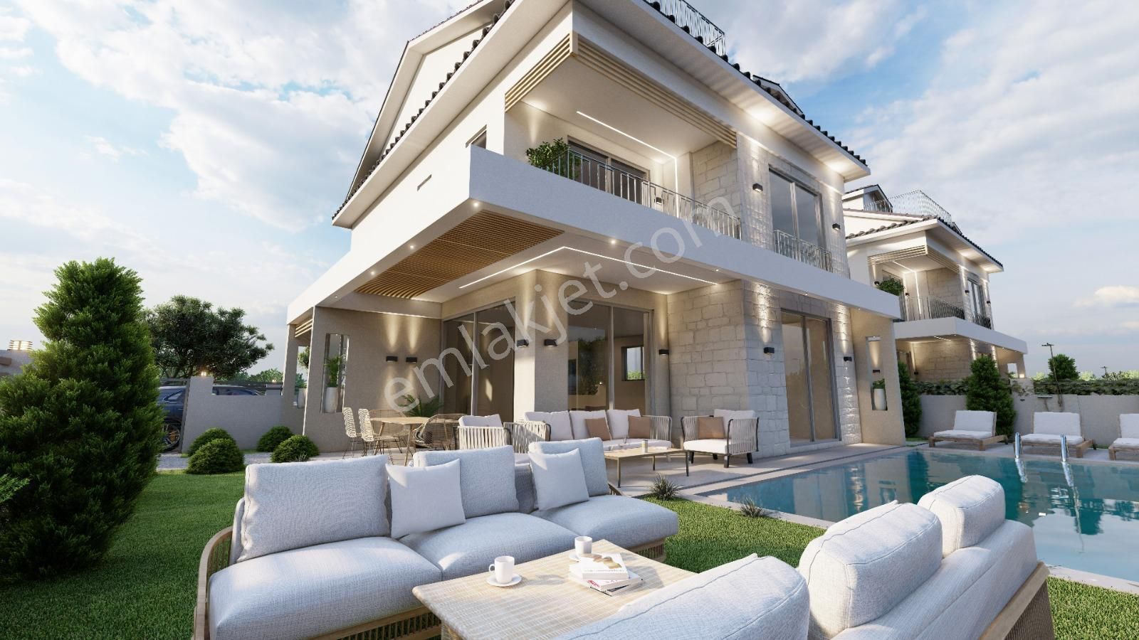 Fethiye Akarca Satılık Villa Goldhouse Dan Satılık Villa Fethiye Akarcada Denize Yakın Tripleks 5+1 Müstakil