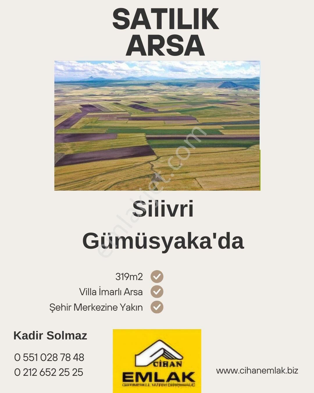 Silivri Gümüşyaka Satılık Tarla Silivri Gümüşyaka'da 319m² Satılık Arsa