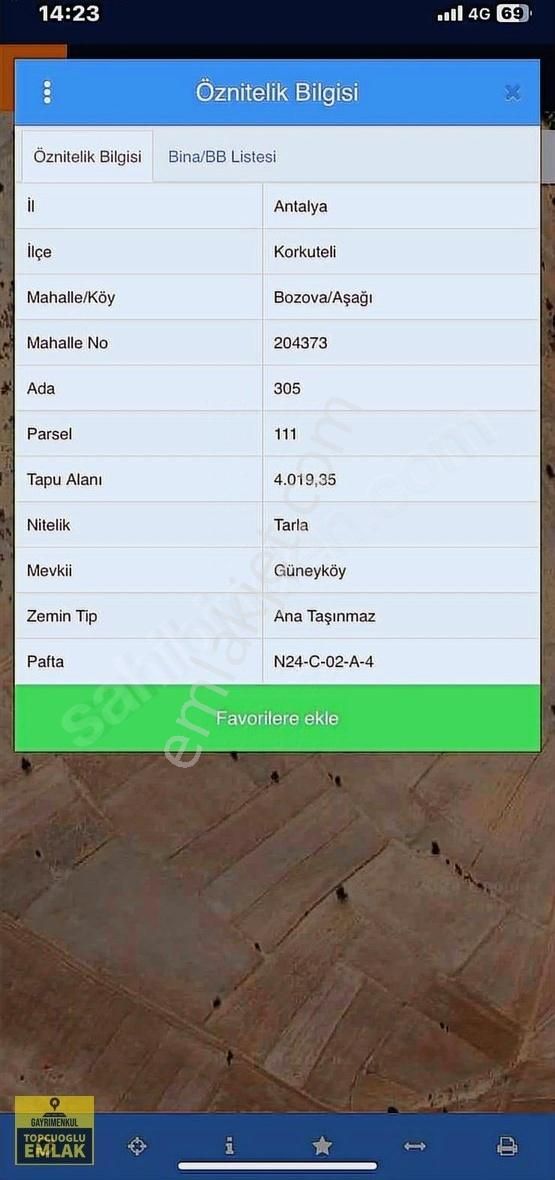 Korkuteli Bozovada.4020.metrekare - Görsel 7