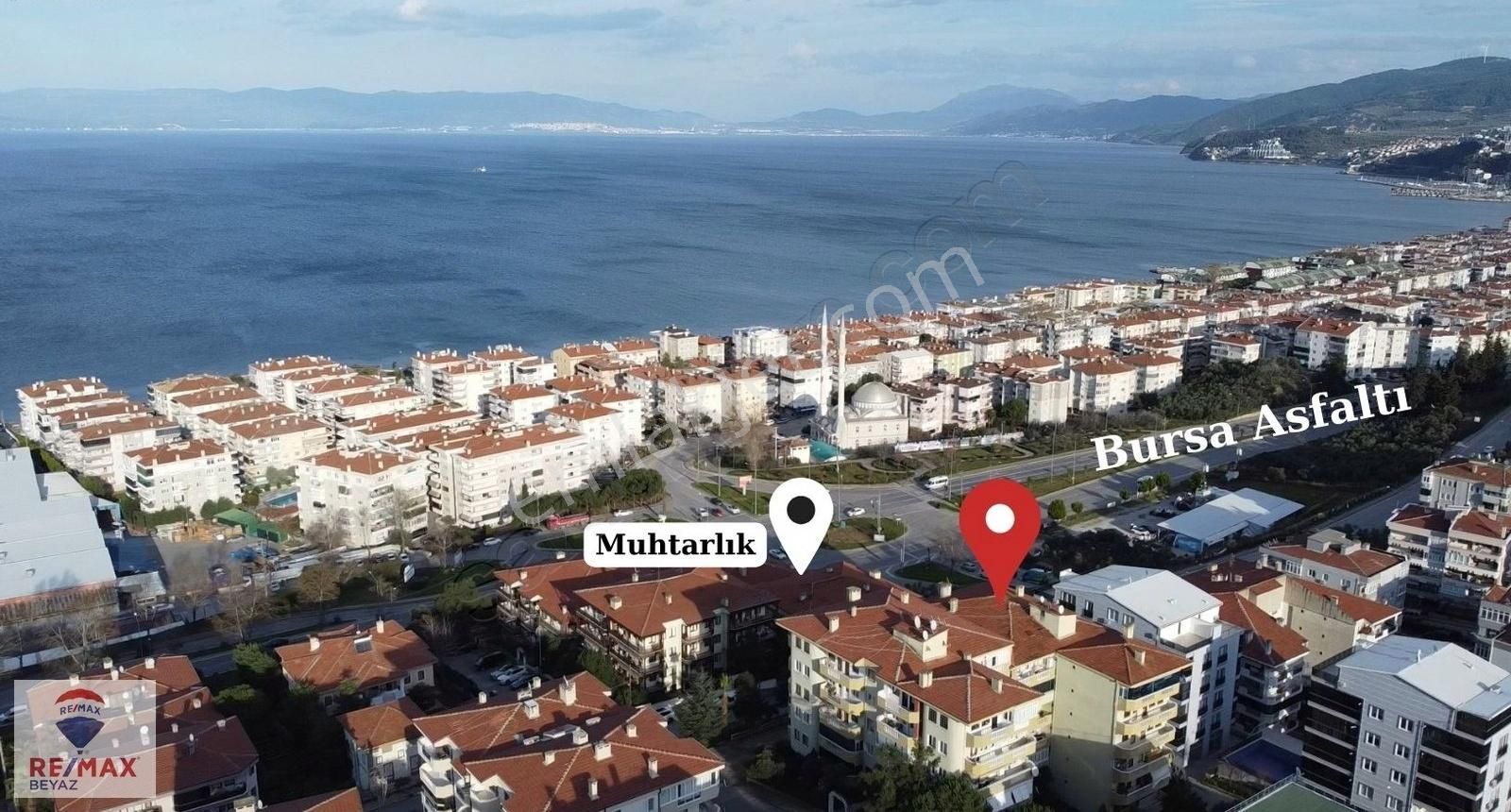 Mudanya Yeni Satılık Daire Remax Beyaz Yeni Mah. Deniz Manzaralı Bahçe Katı Dubleks Daire