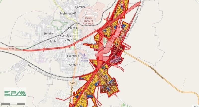 Polatlı İstiklal Satılık Konut İmarlı İstiklal'de Tek Tapu İmarlı Parselizasyon Yapılacak Arsa