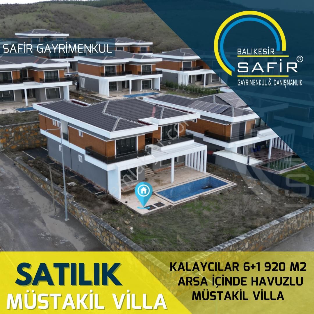 Karesi Kalaycılar Satılık Villa Balıkesir Karesi Kalaycılar 6+1 920 M2 Arsa İçinde Havuzlu Müstakil Villa