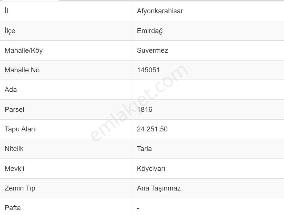 Emirdağ Suvermez Köyü Girişinde Satılık Tarla Foresta' Dan - Görsel 4