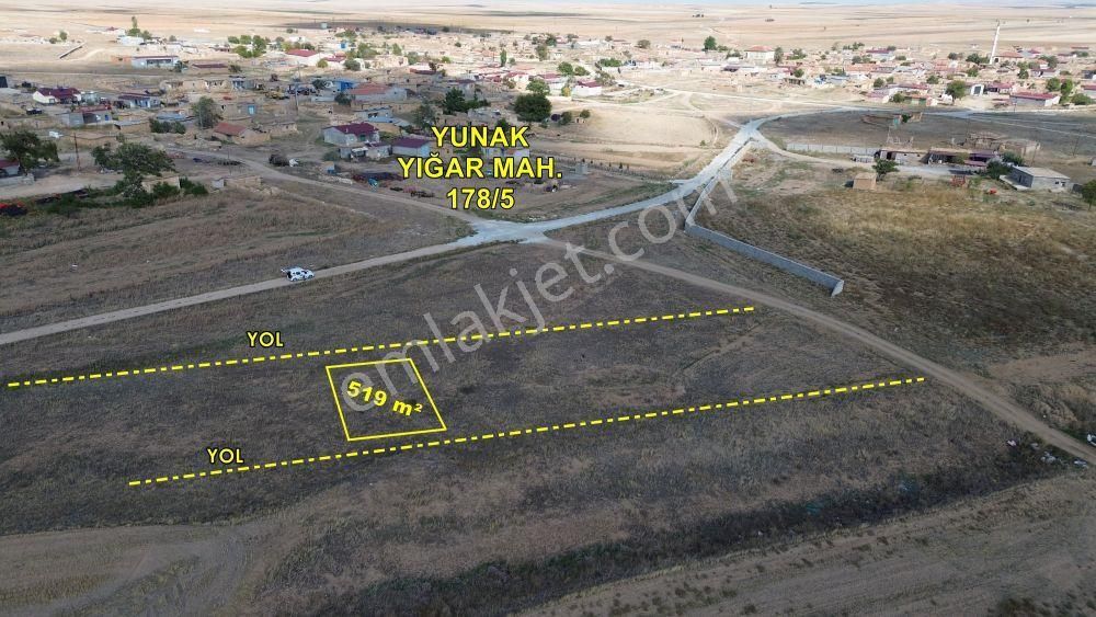 Yunak Yığar Satılık Konut İmarlı Yunak Yığar Da 561 M2 Müstakil Tapulu Konut İmarlı Arsa