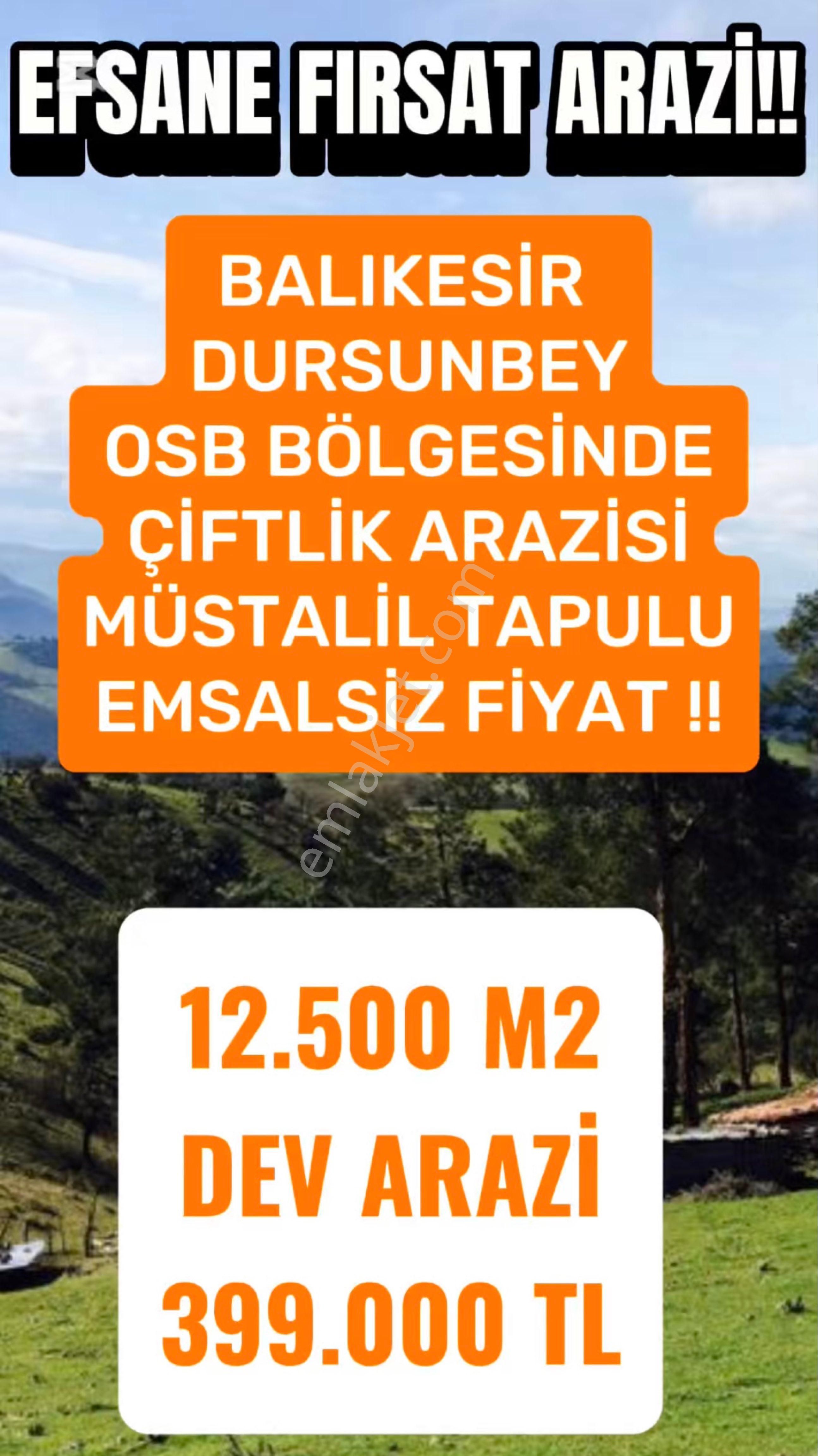 Dursunbey Hondular Satılık Tarla Balıkesir’de İlçeye Ve Otobana Yakın, Yaşama Uygun Manzaralı Fırsat!