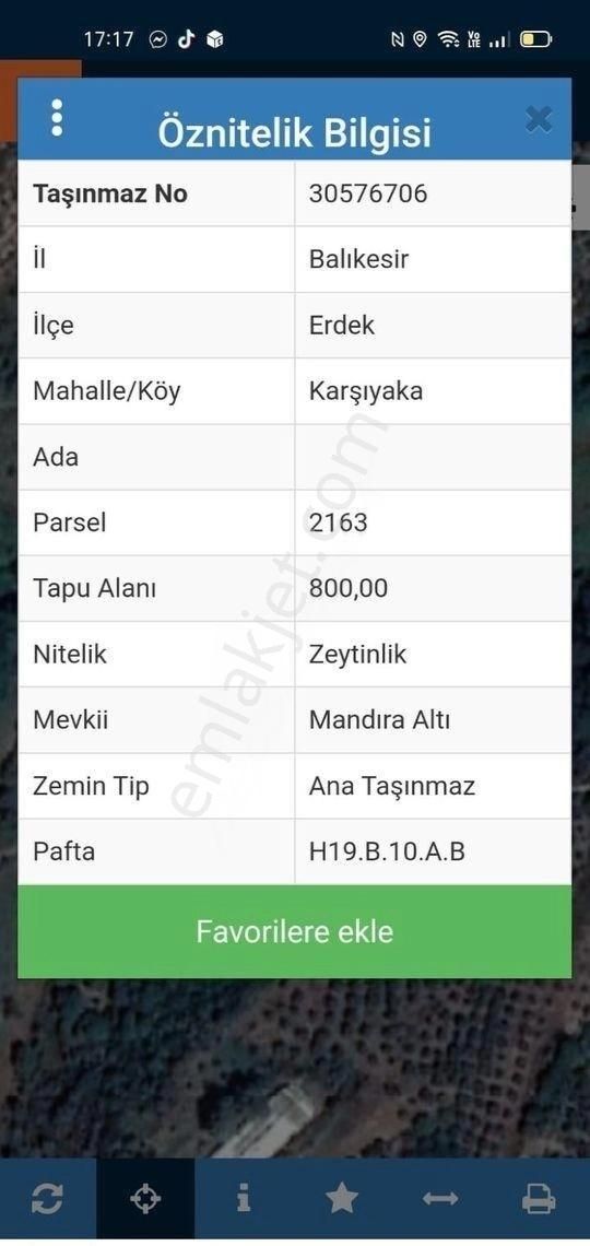 Bandırma Özlem Gayrimenkulden Erdek Karşıyaka Mahallesinde 3 Parsel Yanyana Zeytinlik - Görsel 5