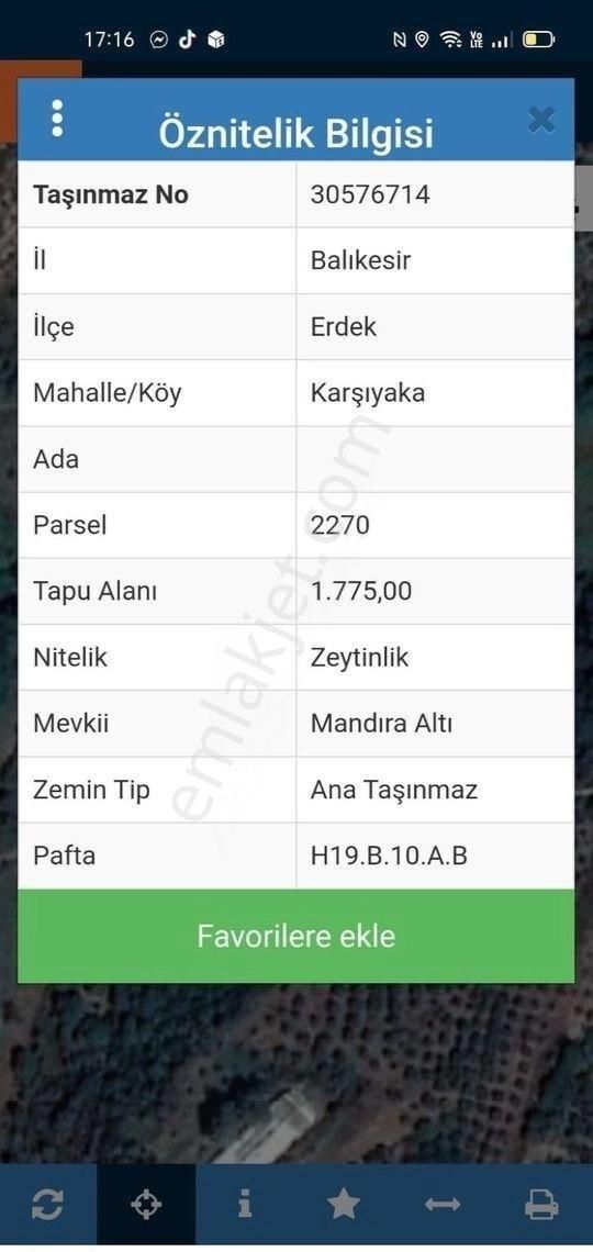 Bandırma Özlem Gayrimenkulden Erdek Karşıyaka Mahallesinde 3 Parsel Yanyana Zeytinlik - Görsel 4