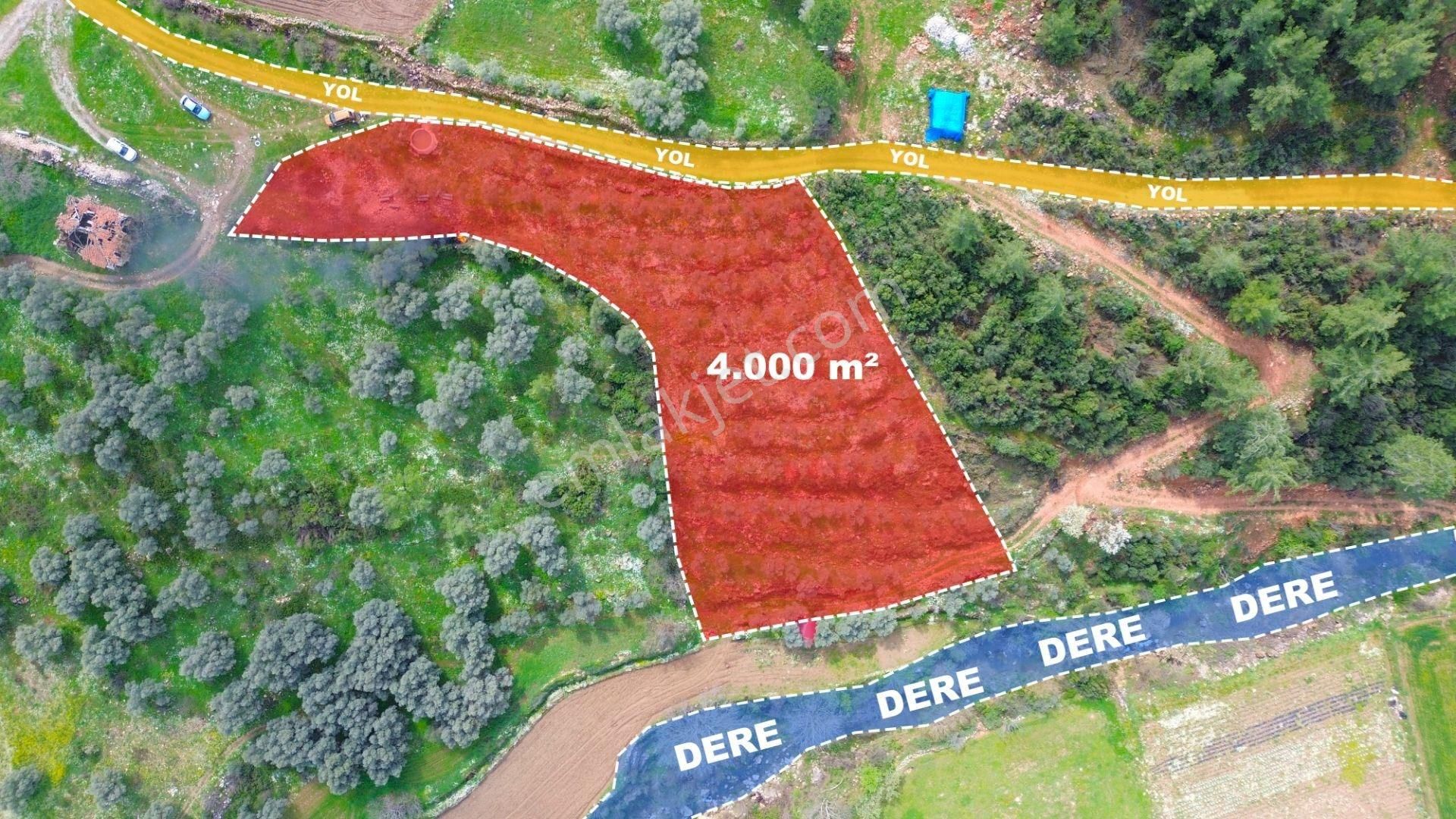 Yatağan Cazgırlarda Köyiçi Dere Kenarı Konut İmarlı Arsa - Görsel 9