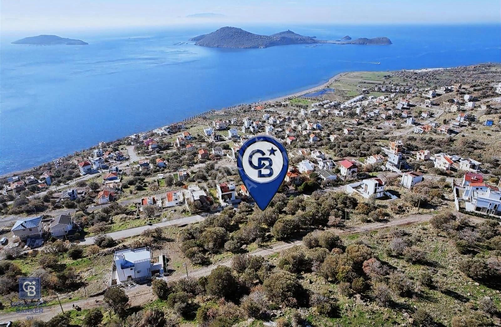 Dikili Çandarlı Satılık Villa İmarlı Çandarlı Bimeyko'da Deniz Ve Adalar Manzaralı Satılık Arsa