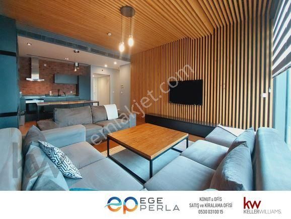 Konak Çınarlı Kiralık Daire Ege Perla Kiralama Ofisinden 1+1 Eşyalı Kiralık Residence