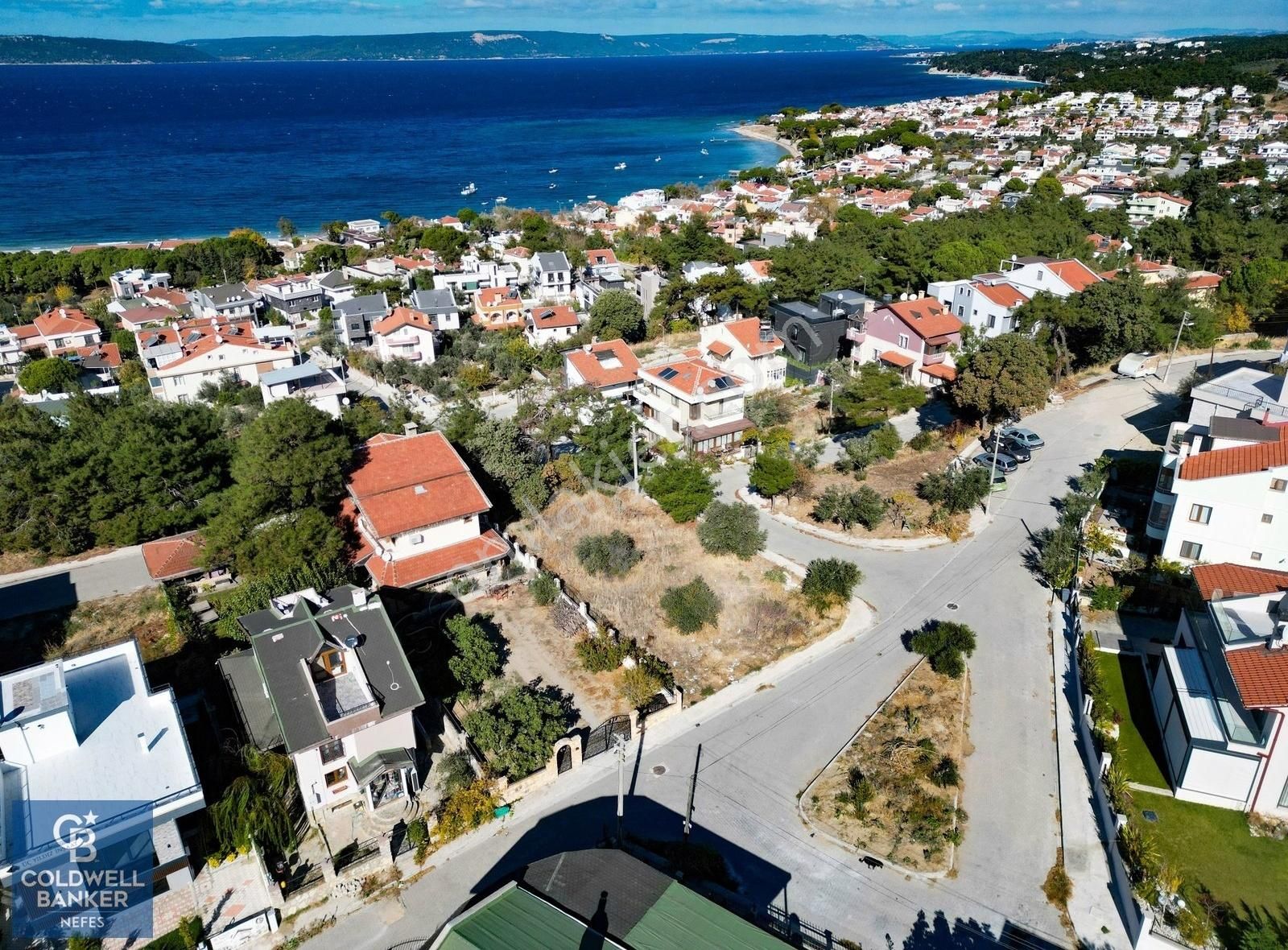 Çanakkale Merkez Güzelyalı Köyü Satılık Villa İmarlı Çanakkale Güzelyalı Deniz Manzaralı Villa İmarlı Satılık Arsa