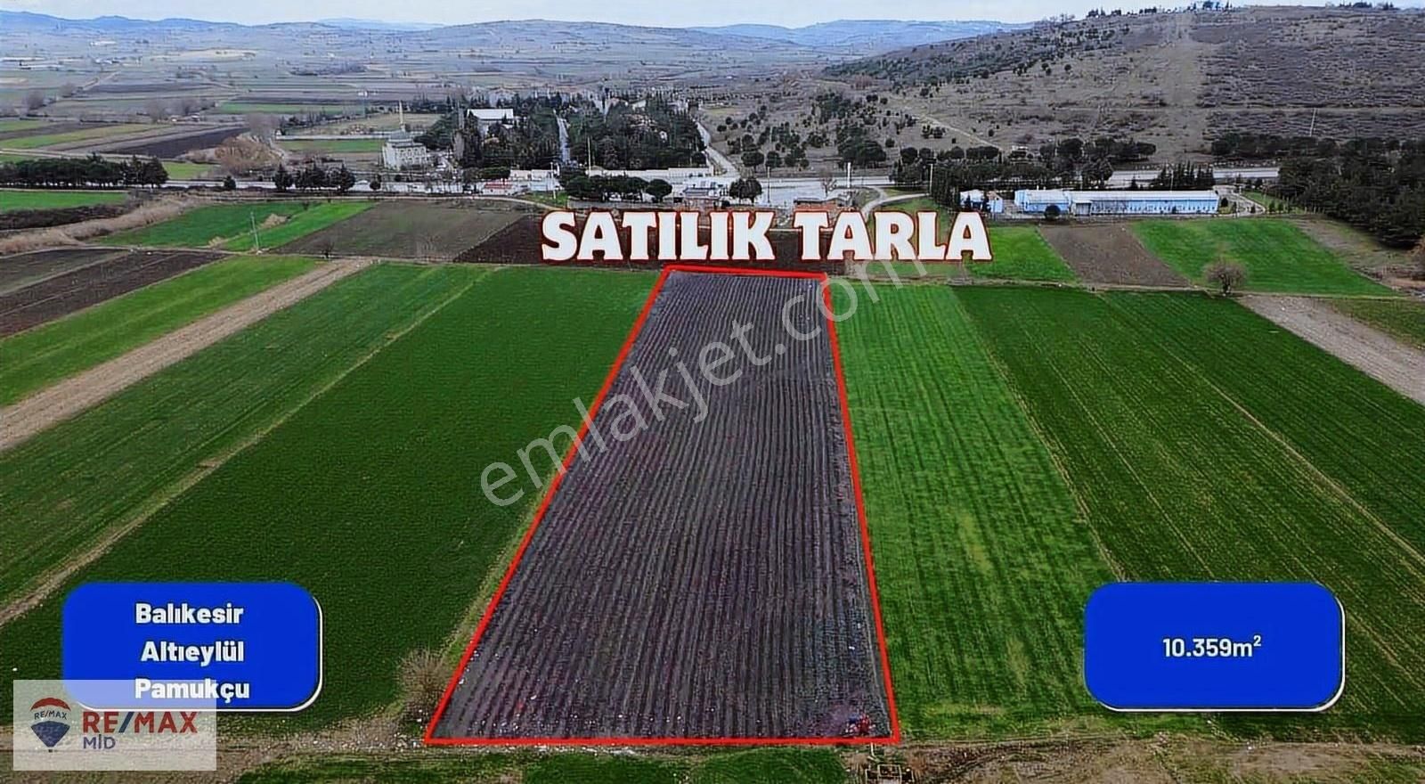 Altıeylül Pamukçu Satılık Tarla Re/max Mid'den Pamukçu Da Yatırımlık Yolu Olan Satılık Tarla