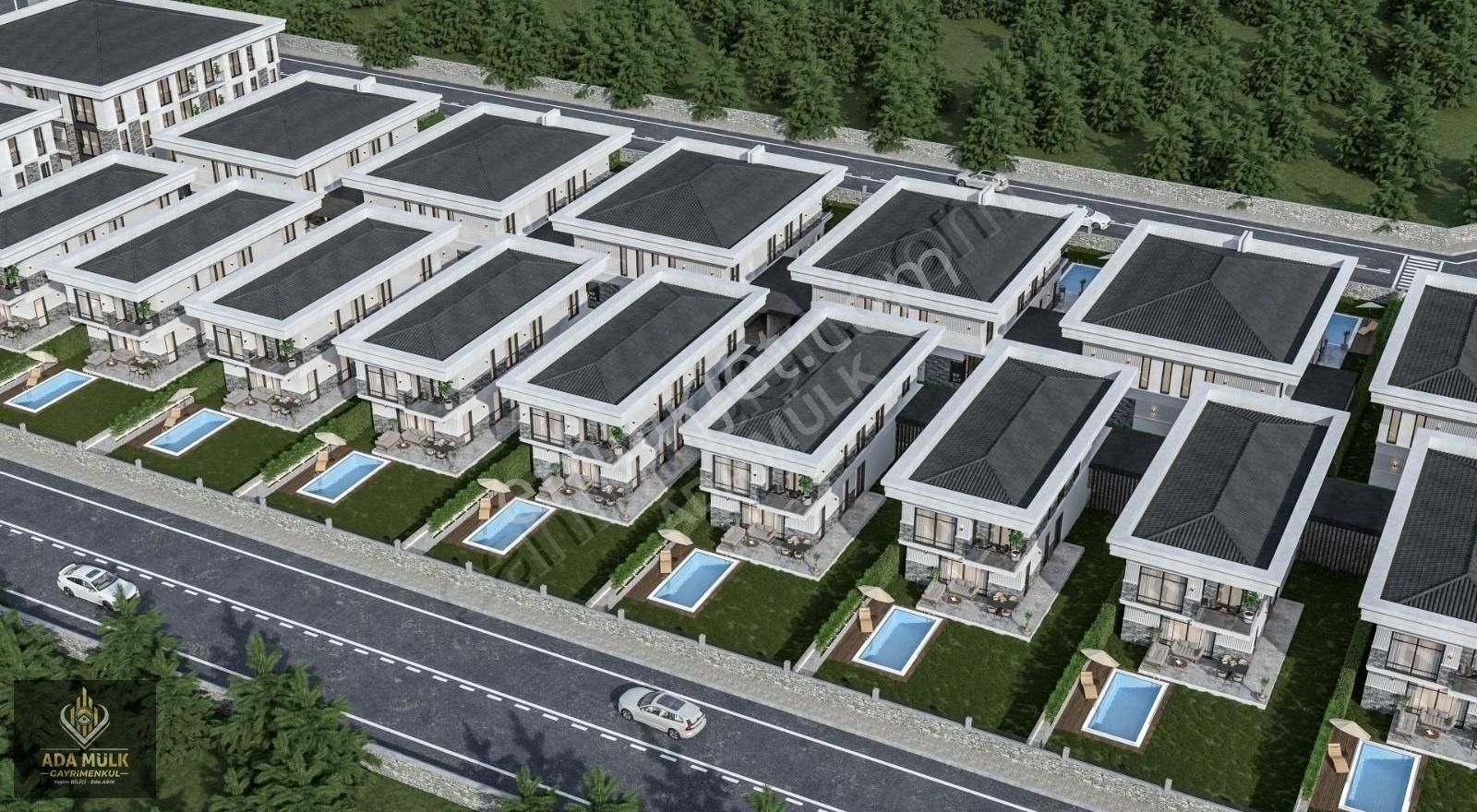 Adapazarı Karakamış Satılık Villa Site İçi, Isıtmalı Havuzlu Sıfır 5+1 Dubleks İkiz Villa