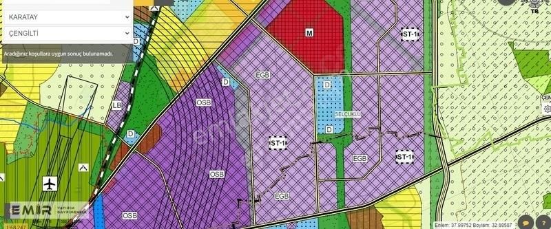 Selçuklu Tömek Satılık Ticari İmarlı Tömekde 31000 M2 Ticari Faturalı Satılık Arsa