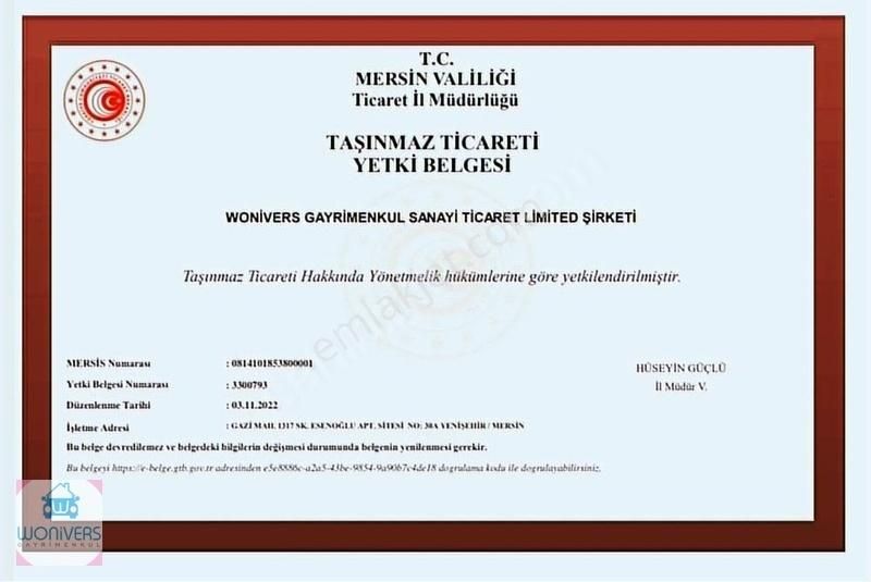 Yenişehir Kuzeykent Satılık Daire Wonivers'den Yenişehir Tekinçe Vogue'de 5+1 Satılık Akıllı Ev