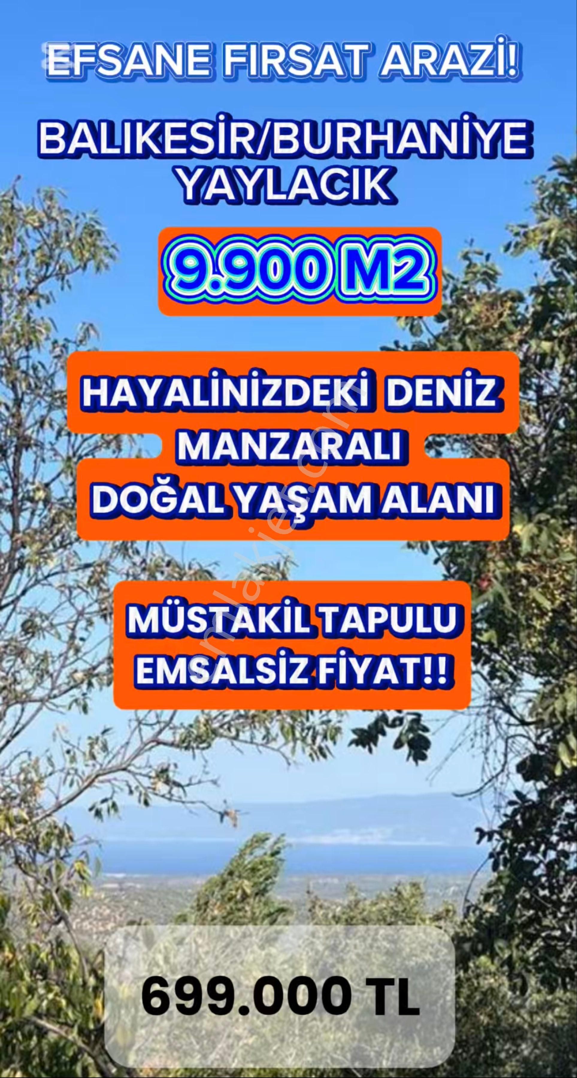 Burhaniye Yaylacık Satılık Tarla 🌸balıkesir - Burhaniye’de Deniz Manzaralı Müstakil Tapulu Yaşam Alanı!🌿