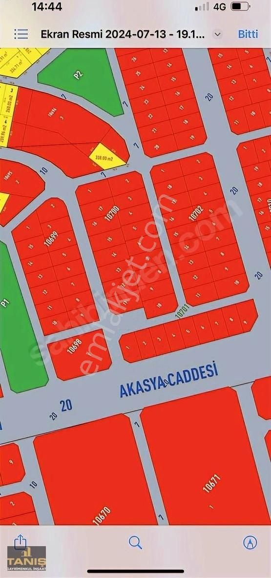 Yüreğir Koza Satılık Konut İmarlı Tek Tapu 360 M2 Köşe Başı Arsa