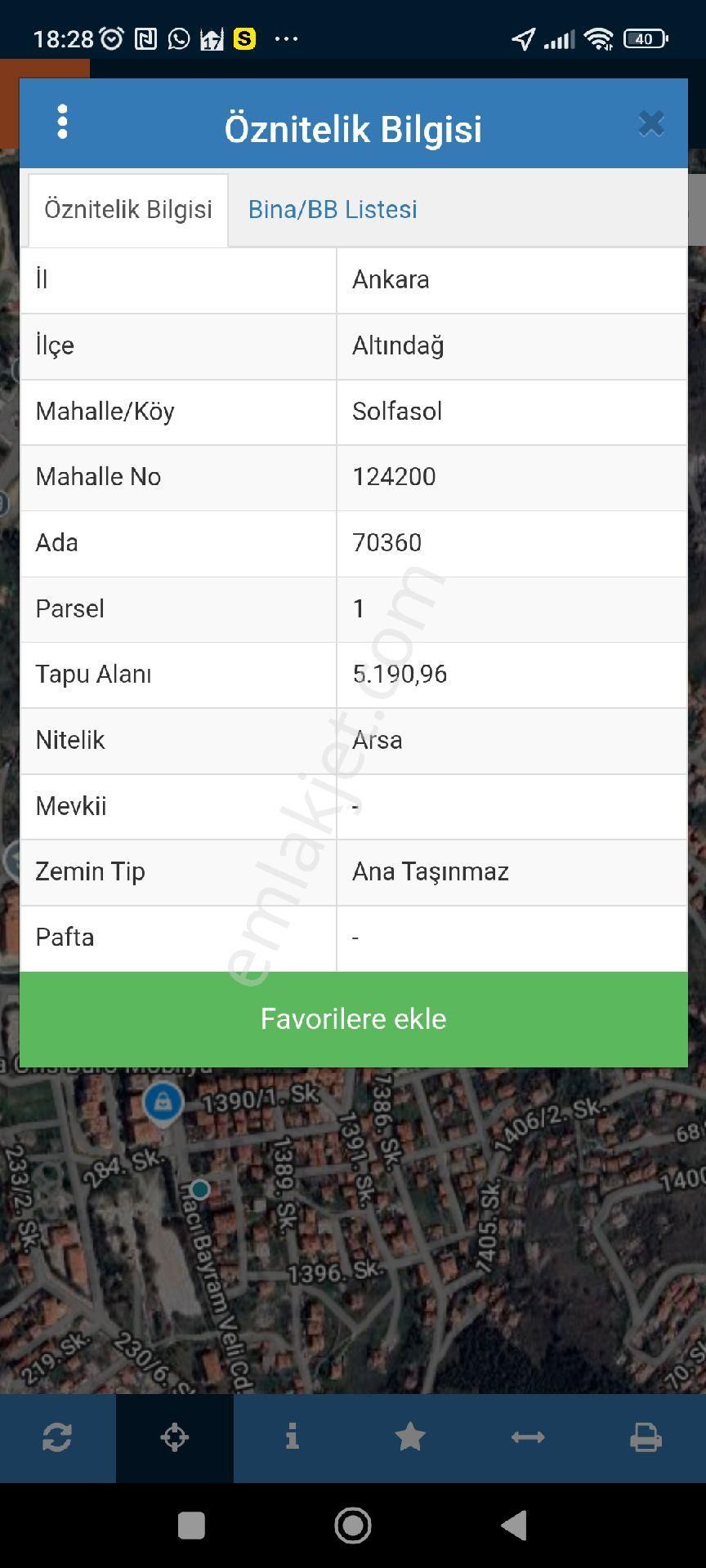 Altındağ Solfasol Satılık Konut İmarlı Çavuş Emlaktan 10 Katlı Bölge De 1.60 Emsal İmarlı Konut Arsası