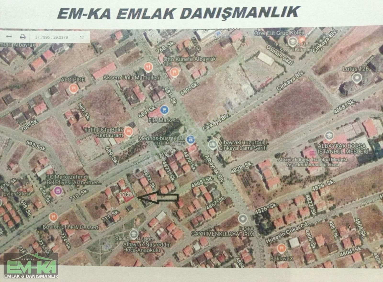 Merkezefendi Gültepe Satılık Konut İmarlı Eka Dan Selçukbeyde 500 M2 Köşe Kıymetli Villalık Arsa