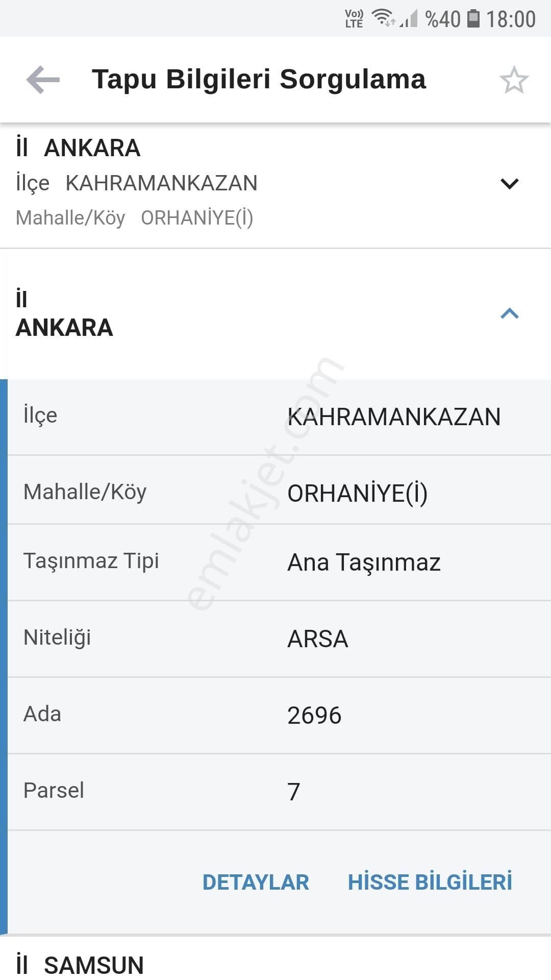 Kahramankazan Orhaniye Satılık Sanayi İmarlı Kahraman Kazan Orhaniye Sanayi İmarlı Satılık Arsa