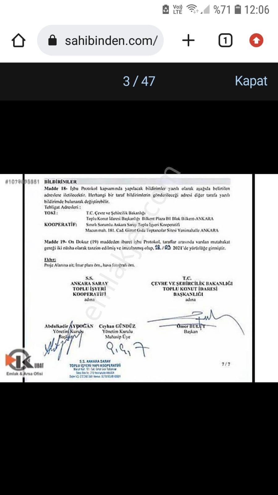 Kahraman Kazan Orhaniye Sanayi İmarlı Satılık Arsa - Görsel 5